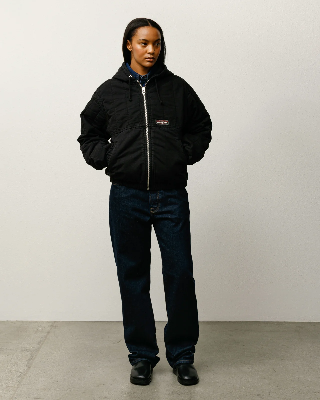 QUILTED CANVAS WORK JACKET - Image 4