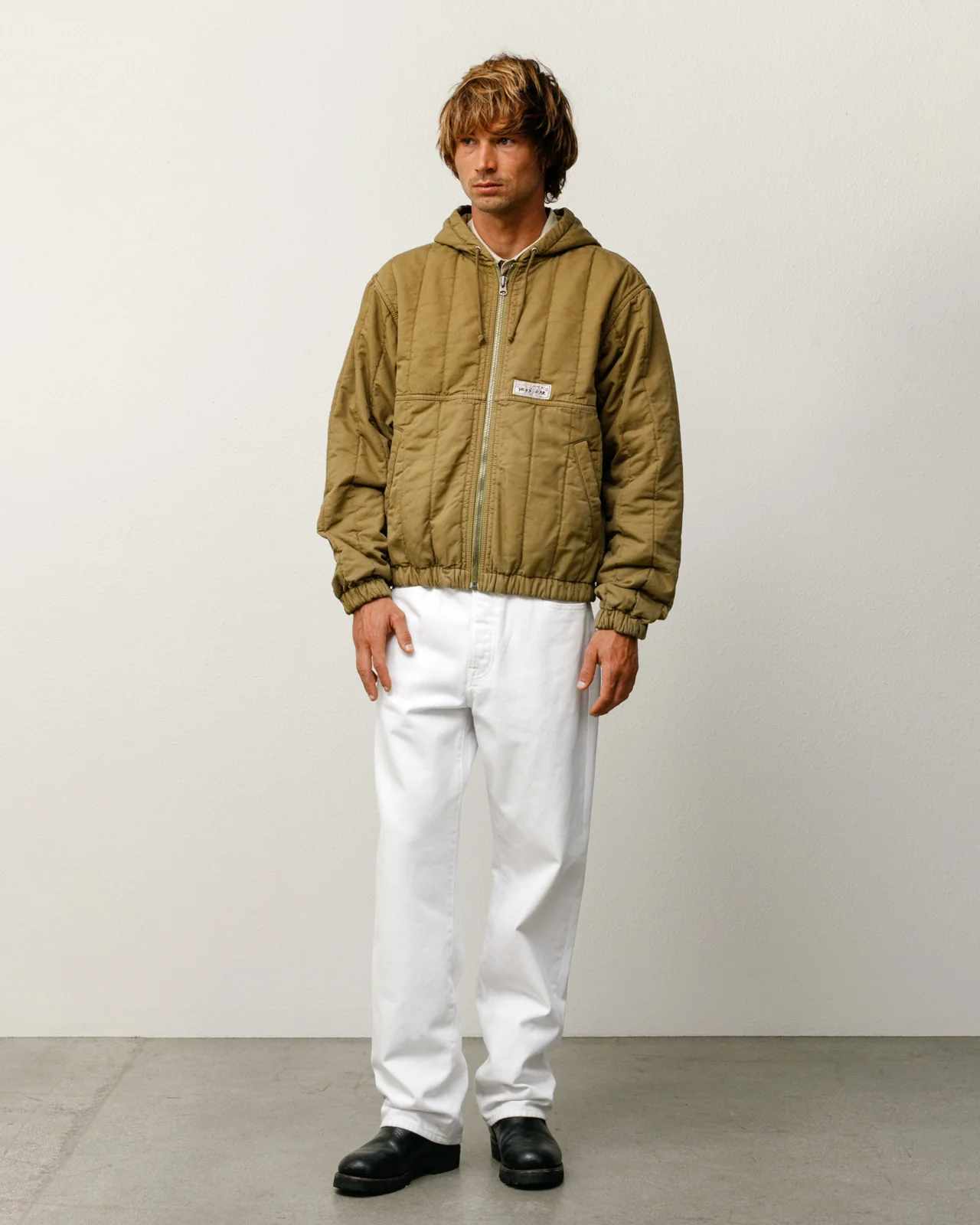 QUILTED CANVAS WORK JACKET