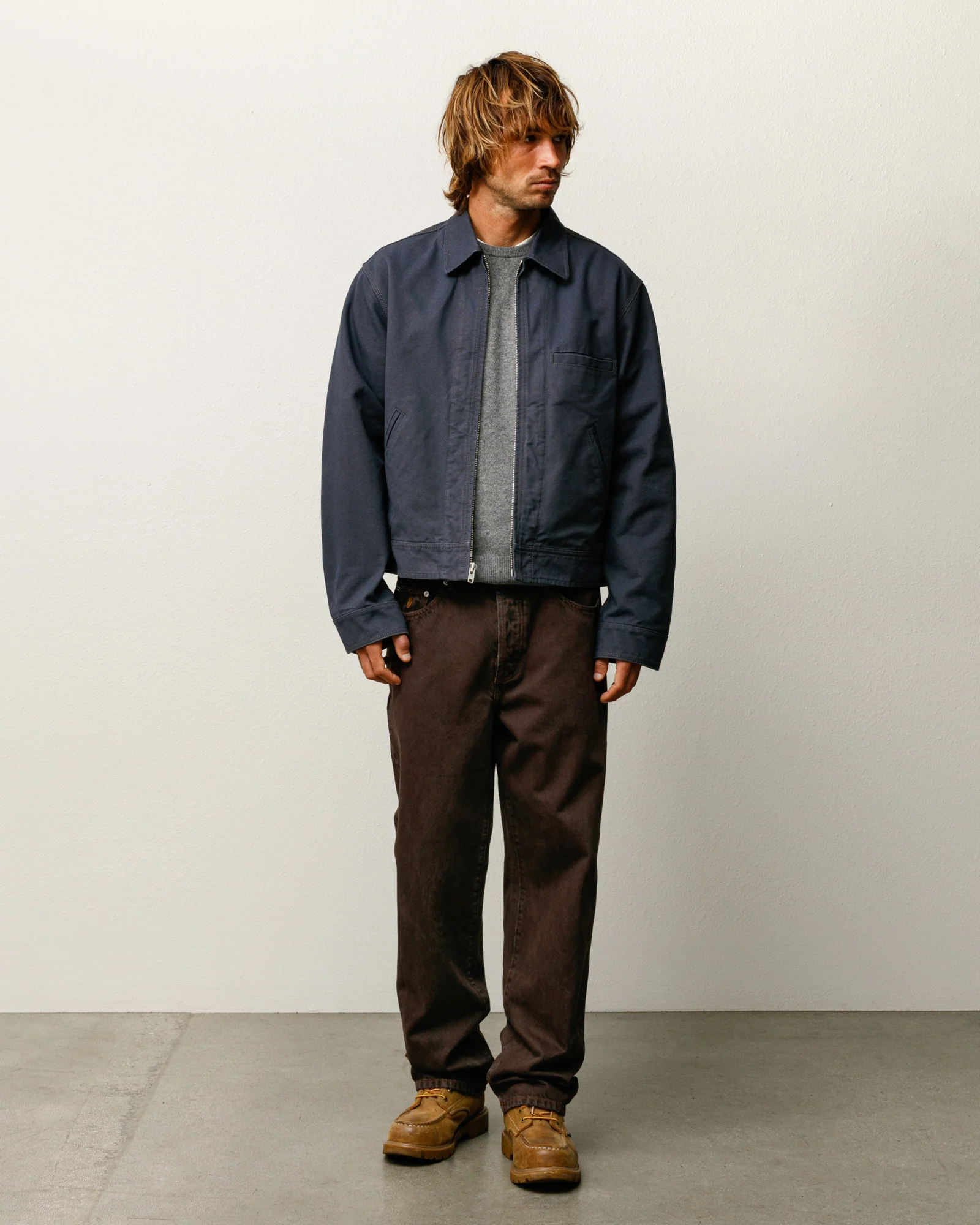 WORK JACKET COLLARED