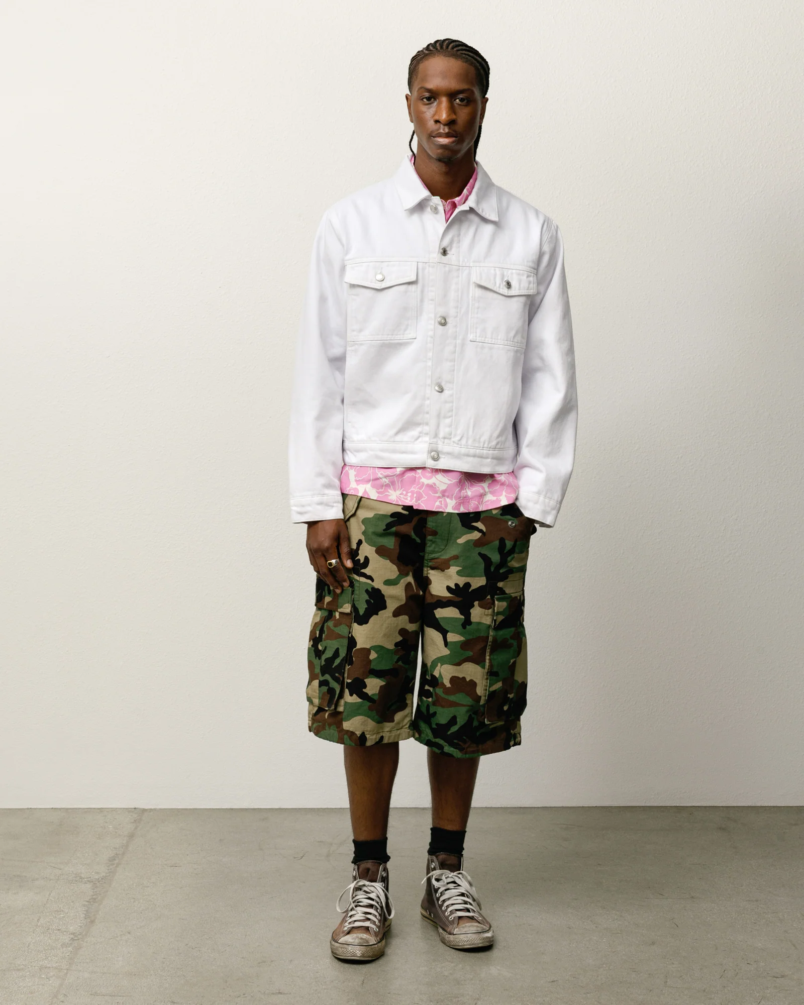 LINED DENIM TRUCKER JACKET - Image 5