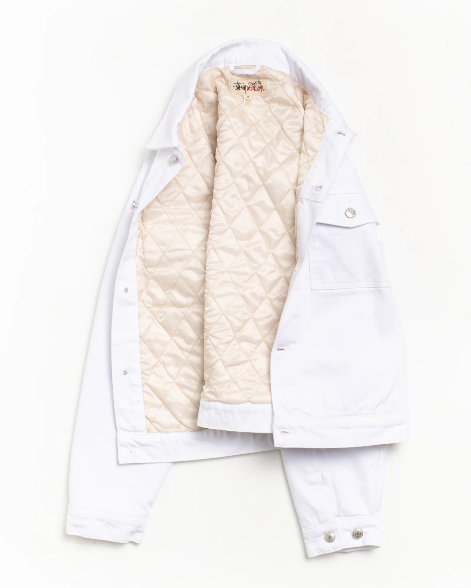 LINED DENIM TRUCKER JACKET - Image 9