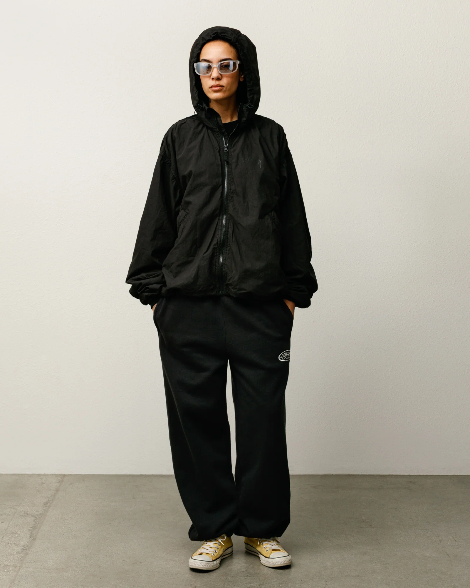 DOUBLE COTTON HOODED JACKET