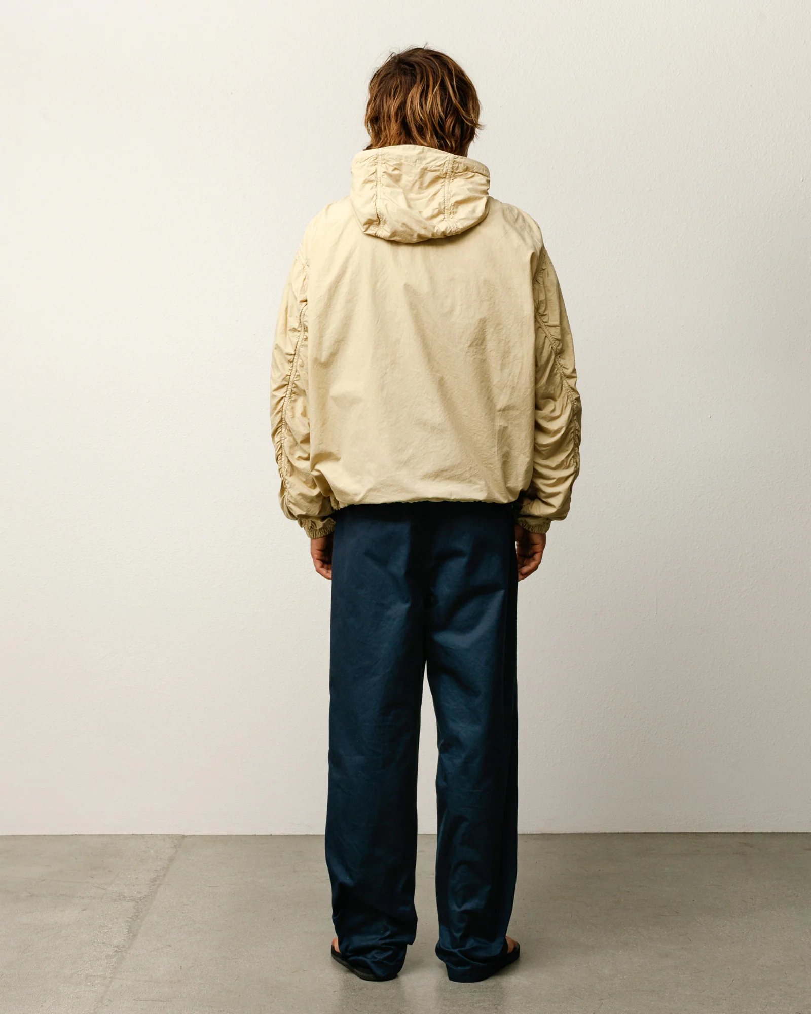 DOUBLE COTTON HOODED JACKET - Image 2