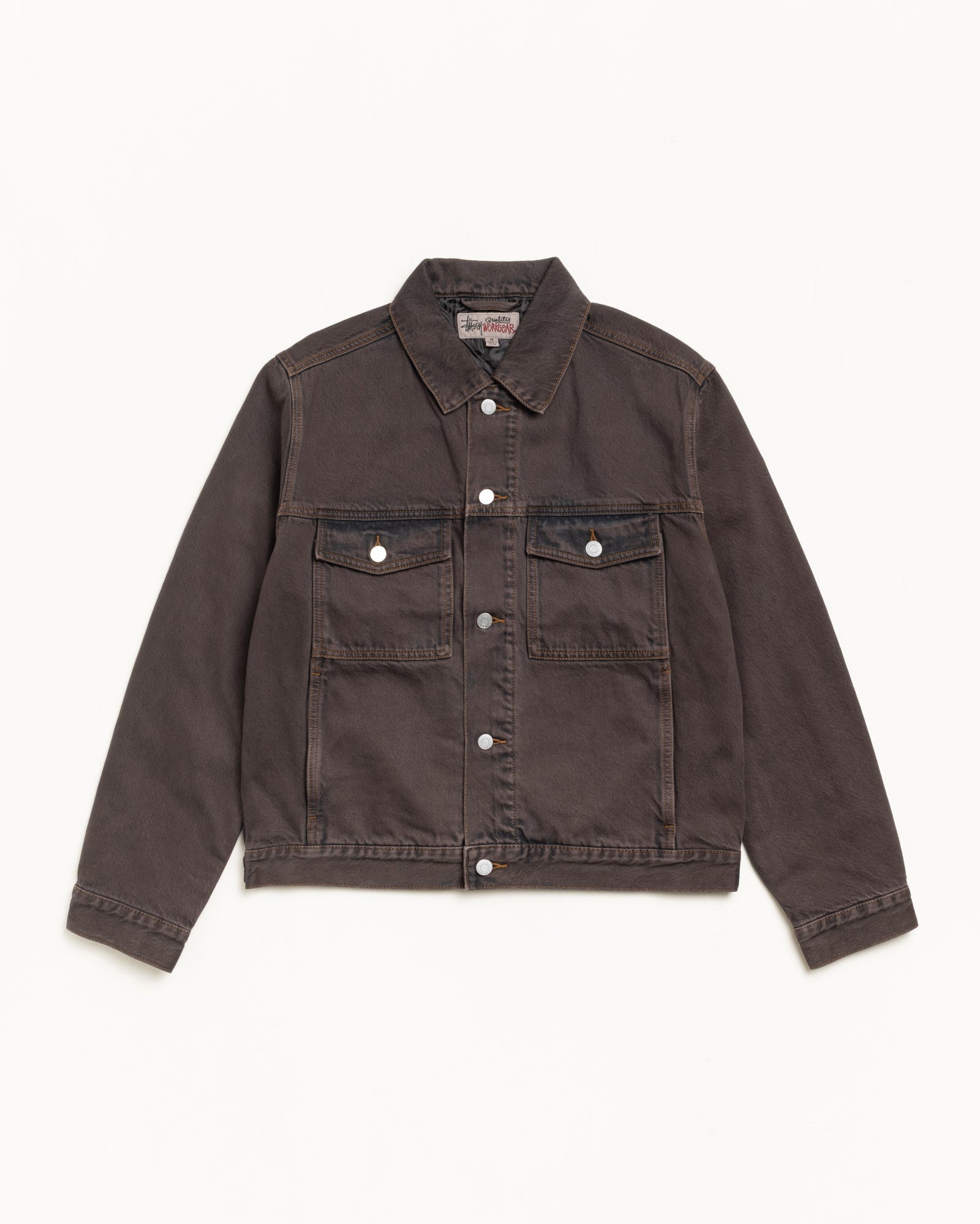 LINED DENIM TRUCKER JACKET - Image 6