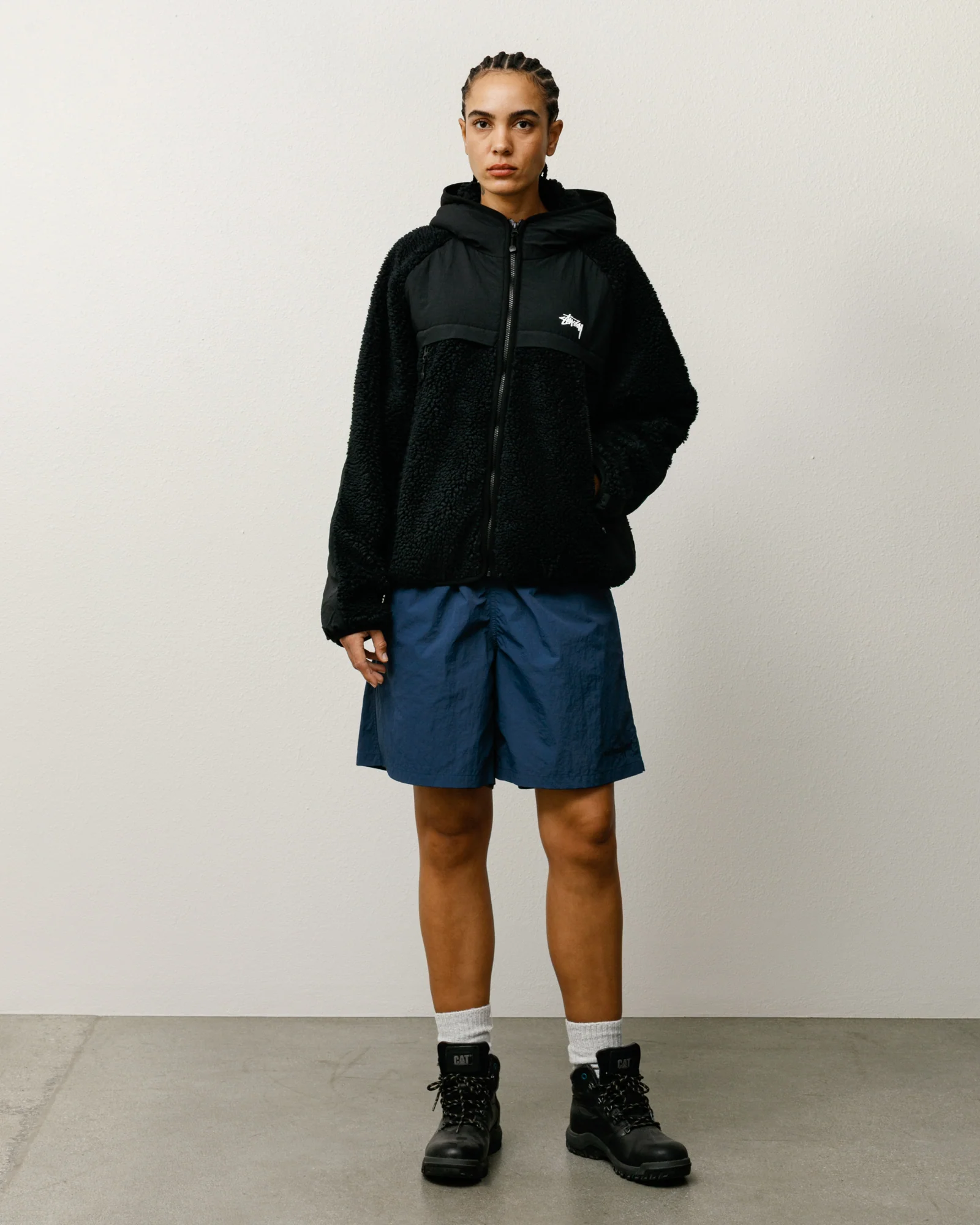 SHERPA PANELED HOODED JACKET - Image 3