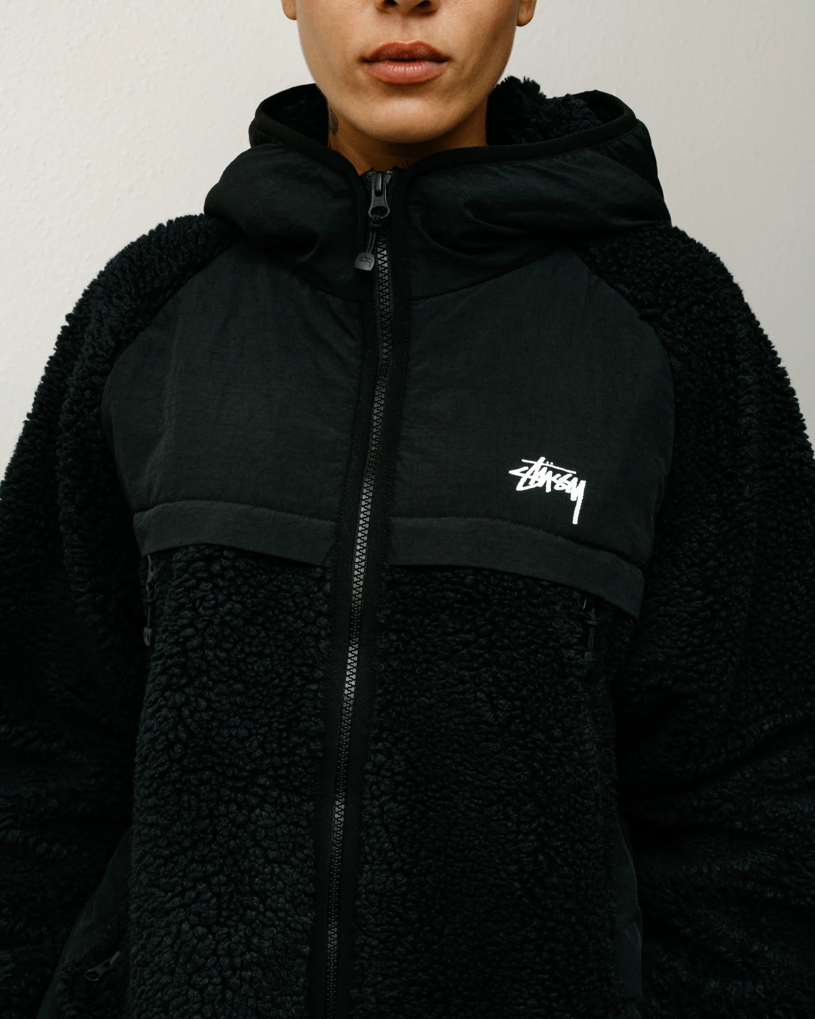 SHERPA PANELED HOODED JACKET - Image 4