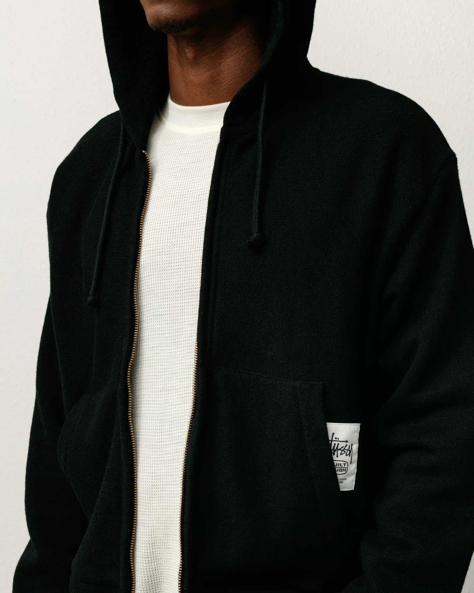 PATCH ZIP KNIT HOODIE - Image 5