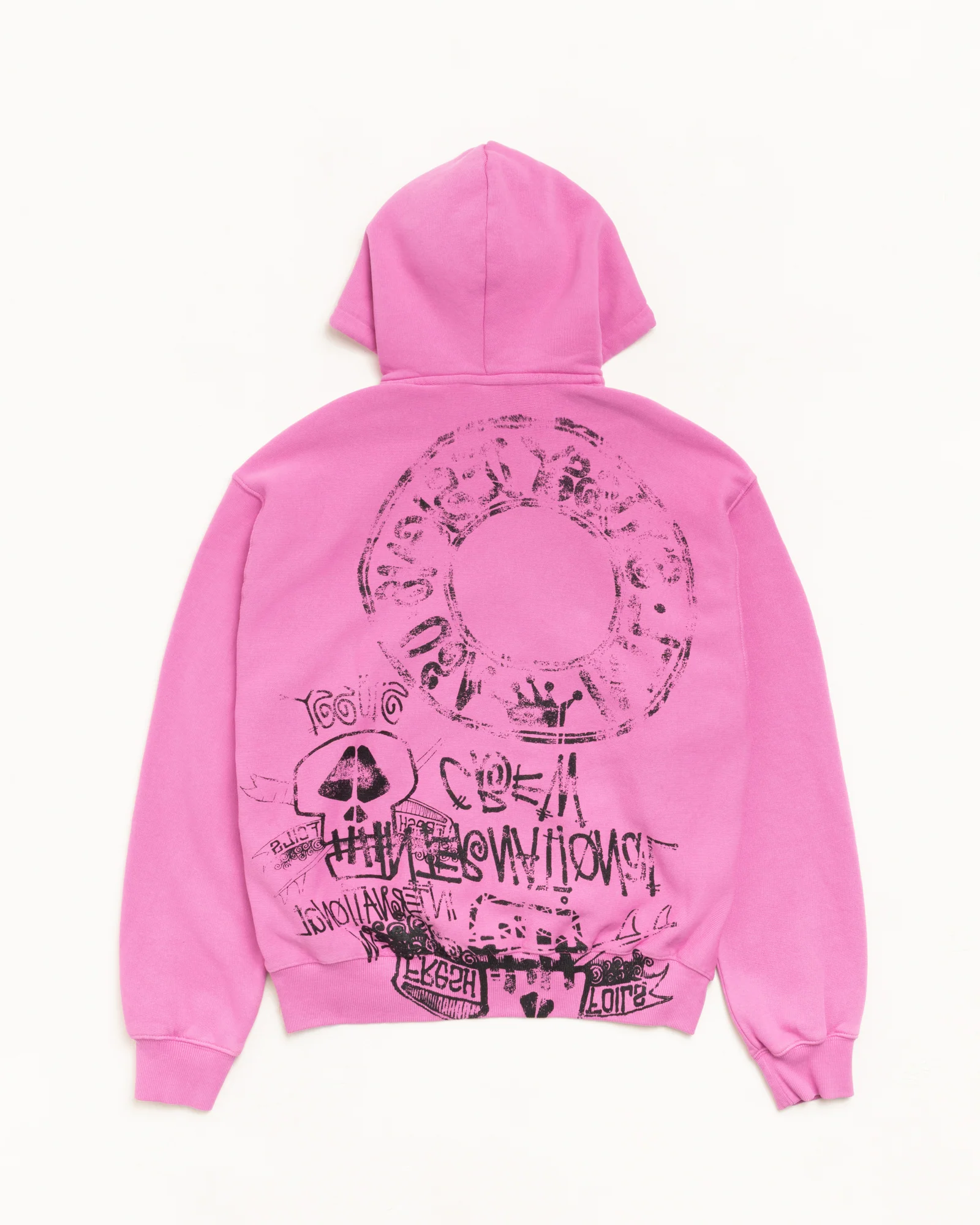 SKULLS ZIP HOODIE PIGMENT DYED - Image 2