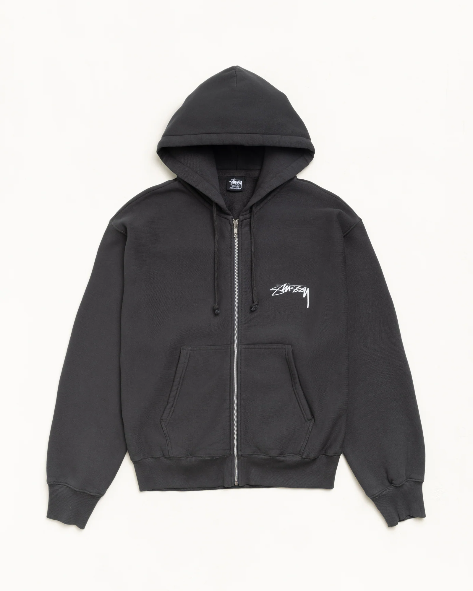 SKATE STACK ZIP HOODIE PIGMENT DYED
